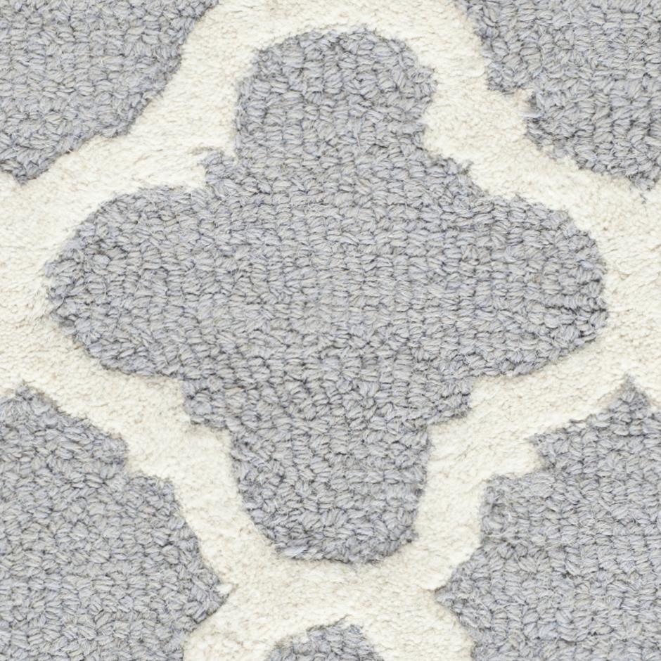 CAMBRIDGE, SILVER / IVORY, 2' X 3', Area Rug, CAM130D-2. Picture 2