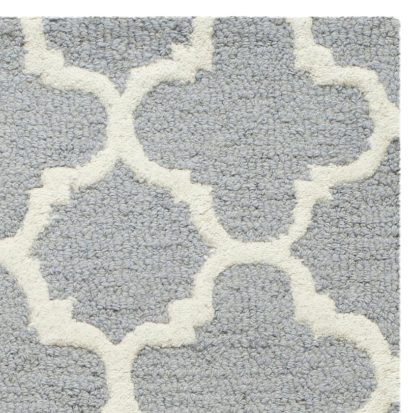 CAMBRIDGE, SILVER / IVORY, 2' X 3', Area Rug, CAM130D-2. Picture 6
