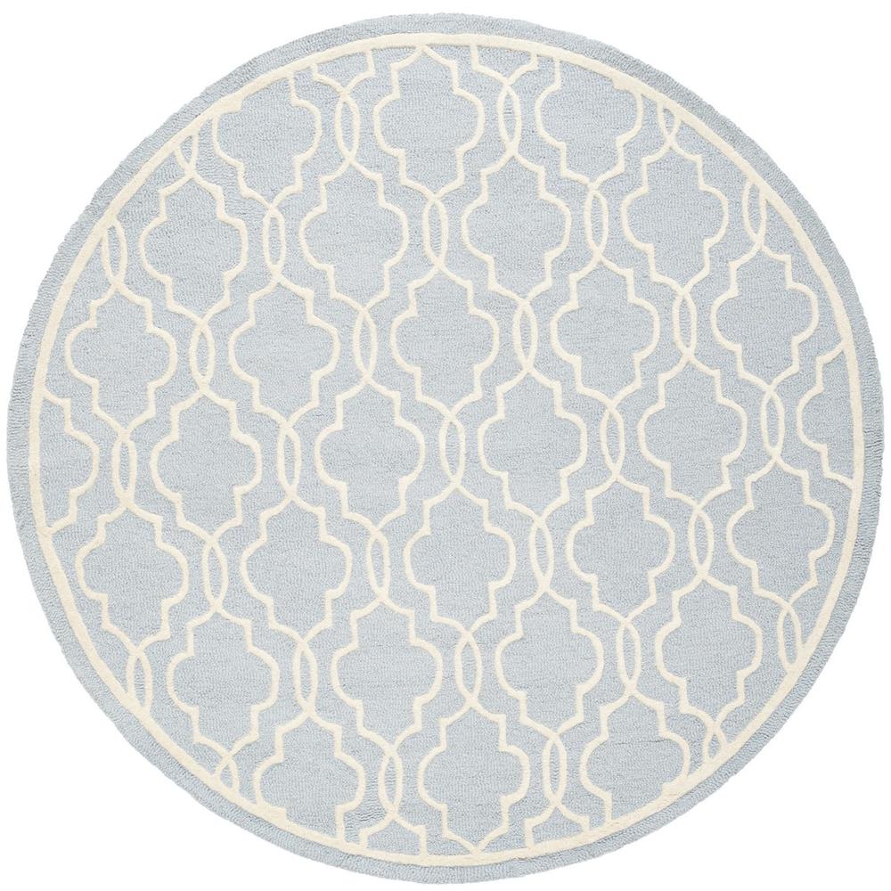 CAMBRIDGE, LIGHT BLUE / IVORY, 6' X 6' Round, Area Rug, CAM131A-6R. The main picture.