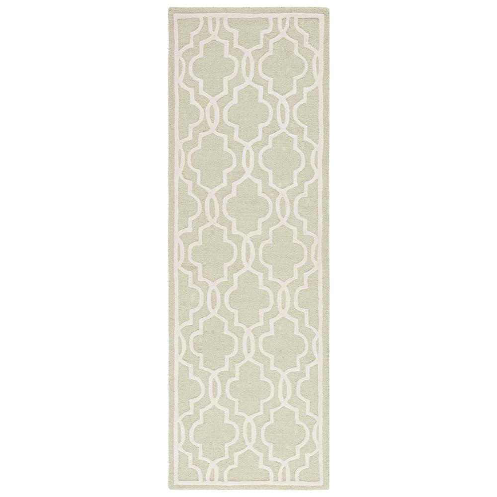 CAMBRIDGE, LIGHT GREEN / IVORY, 2' X 3', Area Rug, CAM131B-2. Picture 5