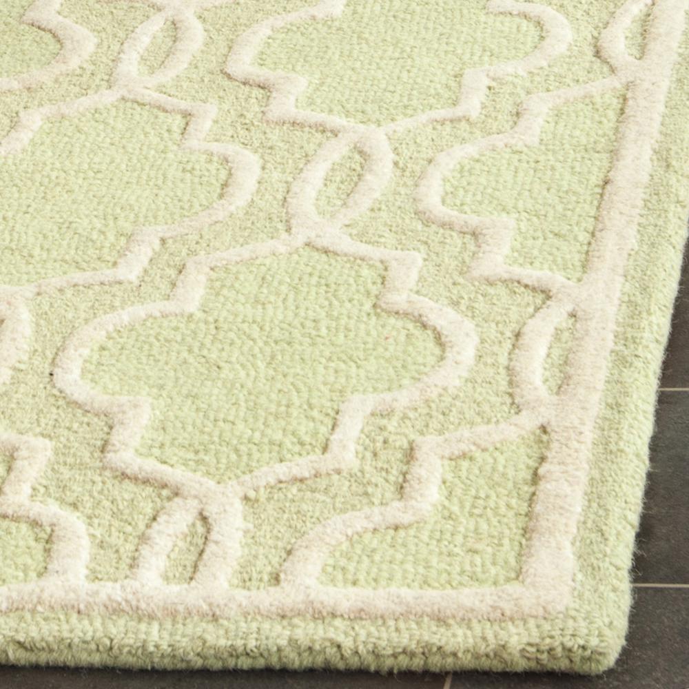 CAMBRIDGE, LIGHT GREEN / IVORY, 2' X 3', Area Rug, CAM131B-2. Picture 8