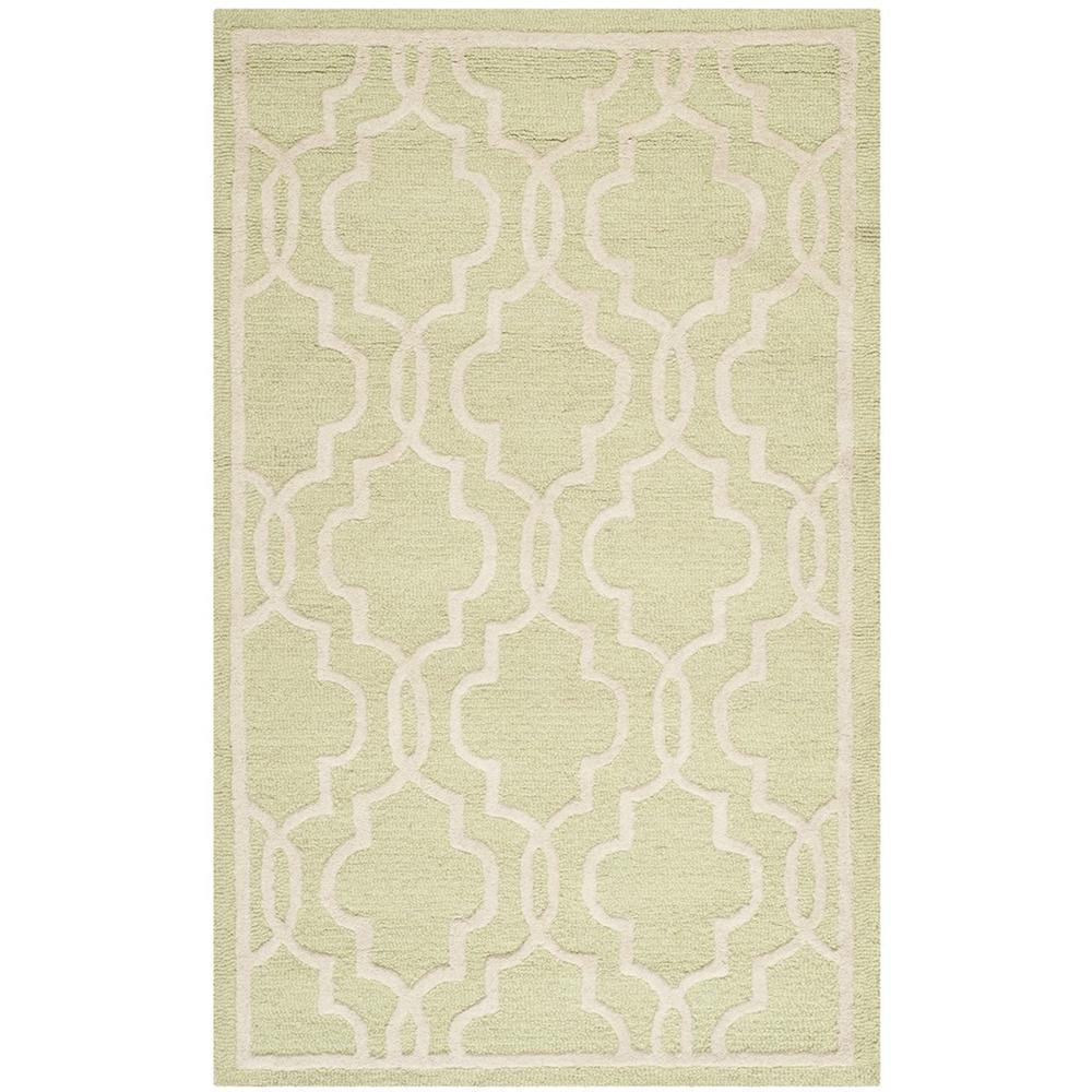 CAMBRIDGE, LIGHT GREEN / IVORY, 3' X 5', Area Rug, CAM131B-3. Picture 1