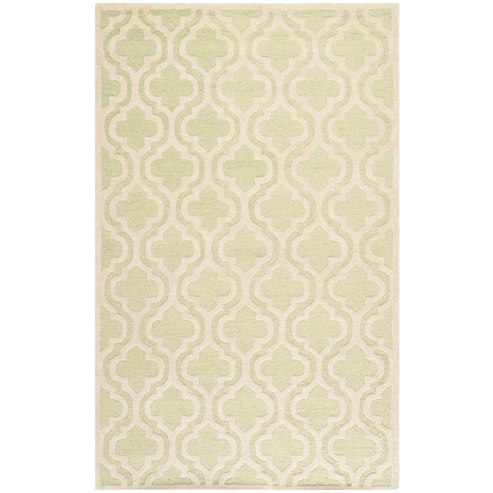 CAMBRIDGE, LIGHT GREEN / IVORY, 5' X 8', Area Rug, CAM132B-5. Picture 1