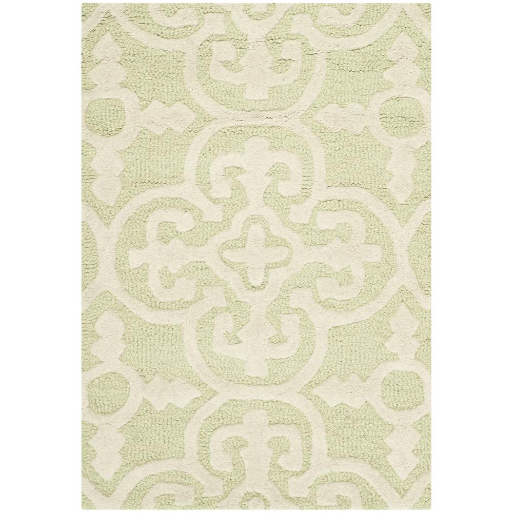 CAMBRIDGE, LIGHT GREEN / IVORY, 2' X 3', Area Rug, CAM133B-2. Picture 4