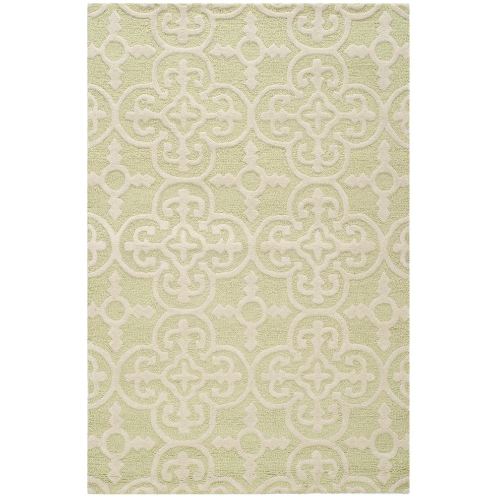 CAMBRIDGE, LIGHT GREEN / IVORY, 4' X 6', Area Rug, CAM133B-4. Picture 1
