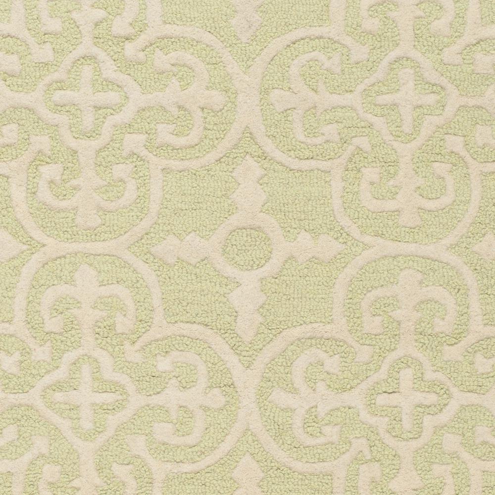 CAMBRIDGE, LIGHT GREEN / IVORY, 5' X 8', Area Rug, CAM133B-5. Picture 2