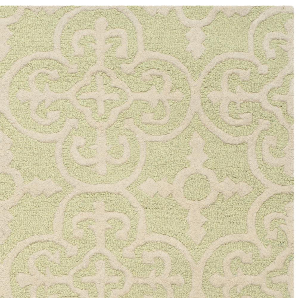 CAMBRIDGE, LIGHT GREEN / IVORY, 5' X 8', Area Rug, CAM133B-5. Picture 4