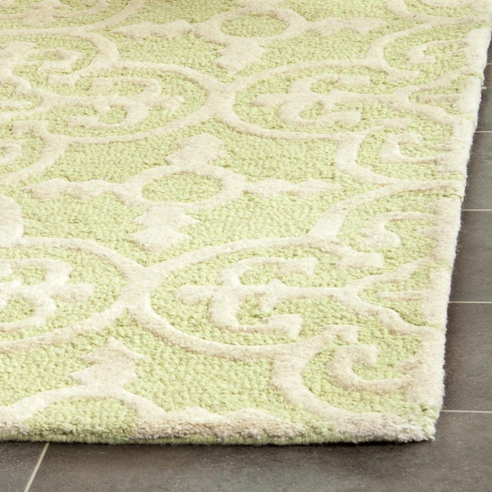 CAMBRIDGE, LIGHT GREEN / IVORY, 5' X 8', Area Rug, CAM133B-5. Picture 5