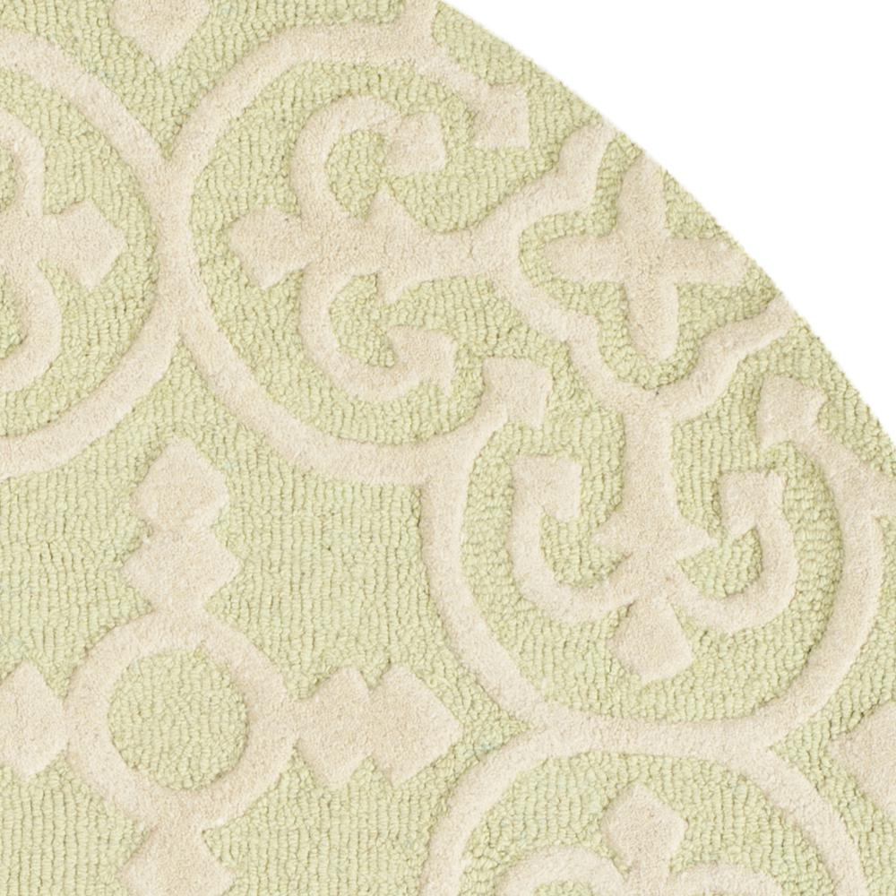 CAMBRIDGE, LIGHT GREEN / IVORY, 6' X 9', Area Rug, CAM133B-6. Picture 2