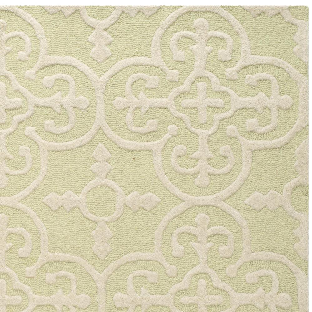 CAMBRIDGE, LIGHT GREEN / IVORY, 6' X 9', Area Rug, CAM133B-6. Picture 8