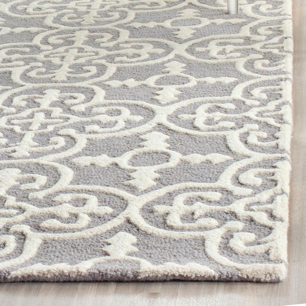 CAMBRIDGE, SILVER / IVORY, 6' X 9', Area Rug, CAM133D-6. Picture 1