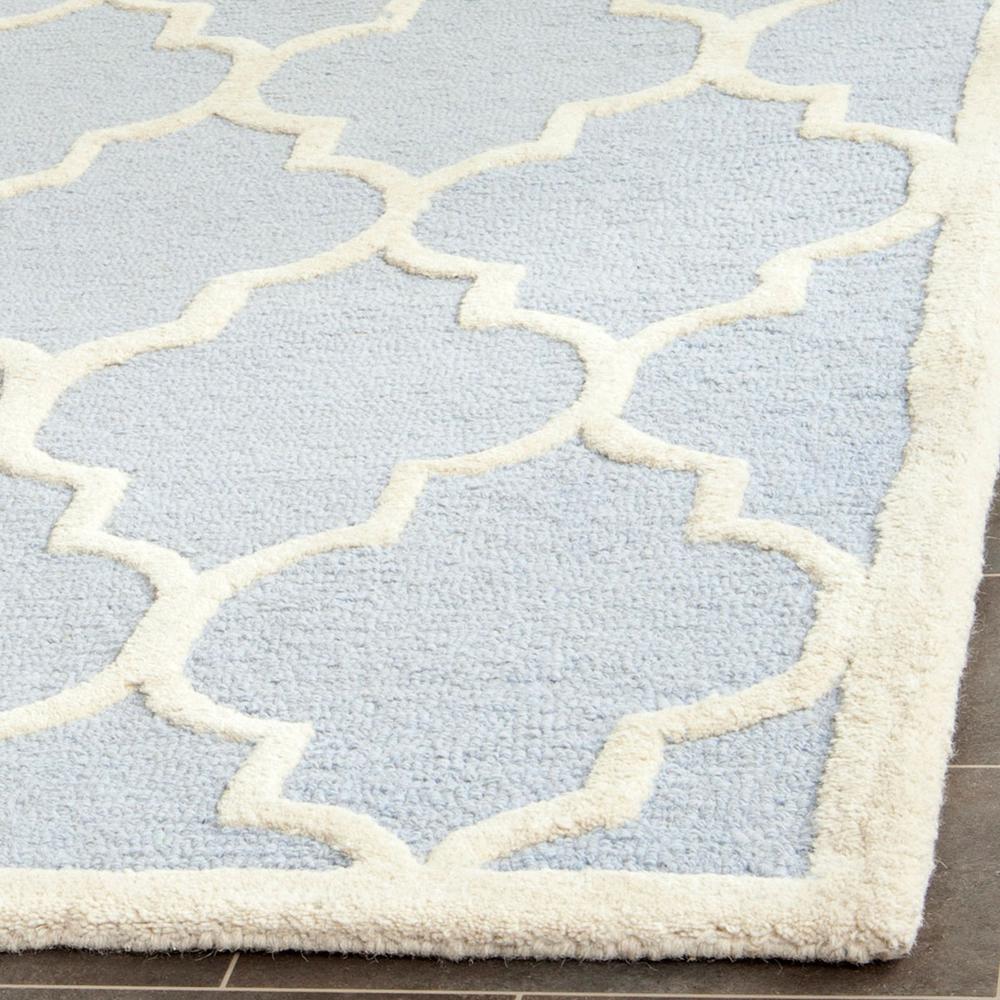 CAMBRIDGE, LIGHT BLUE / IVORY, 6' X 9', Area Rug, CAM134A-6. The main picture.