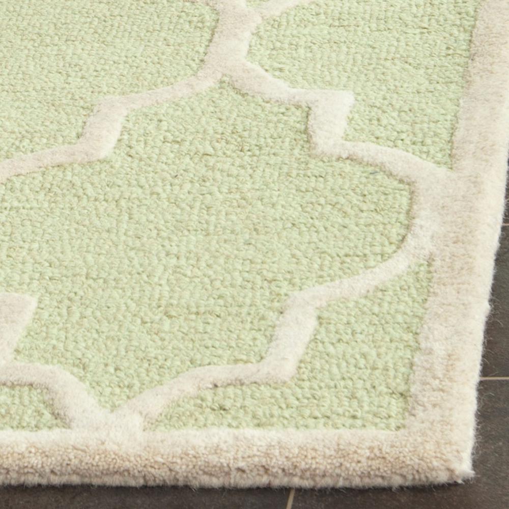 CAMBRIDGE, LIGHT GREEN / IVORY, 2'-6" X 12', Area Rug, CAM134B-212. Picture 1
