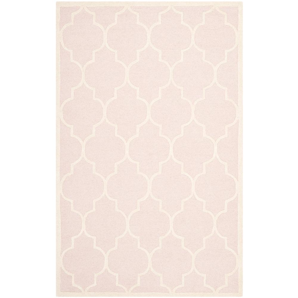 CAMBRIDGE, LIGHT PINK / IVORY, 5' X 8', Area Rug, CAM134M-5. The main picture.