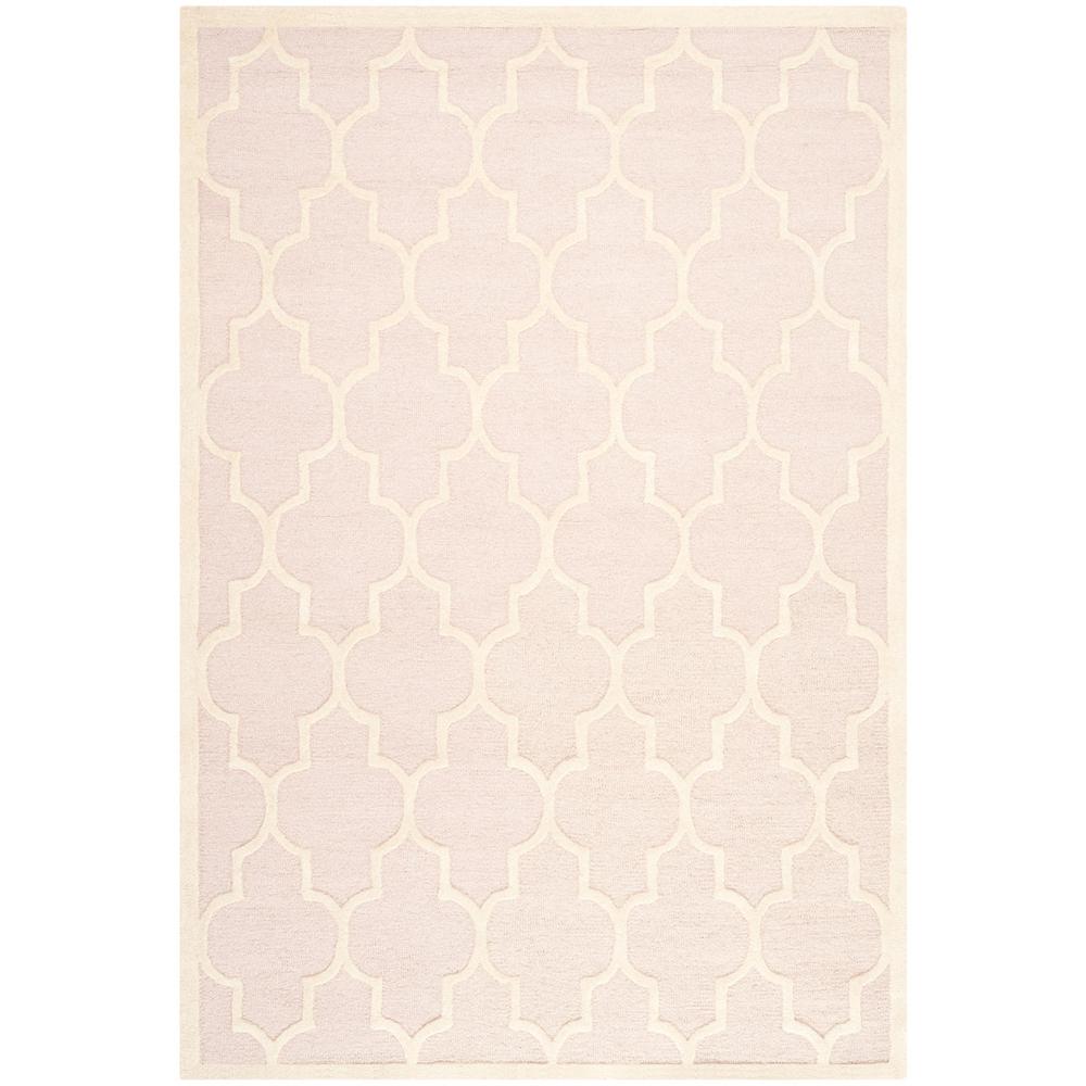 CAMBRIDGE, LIGHT PINK / IVORY, 6' X 9', Area Rug, CAM134M-6. Picture 1