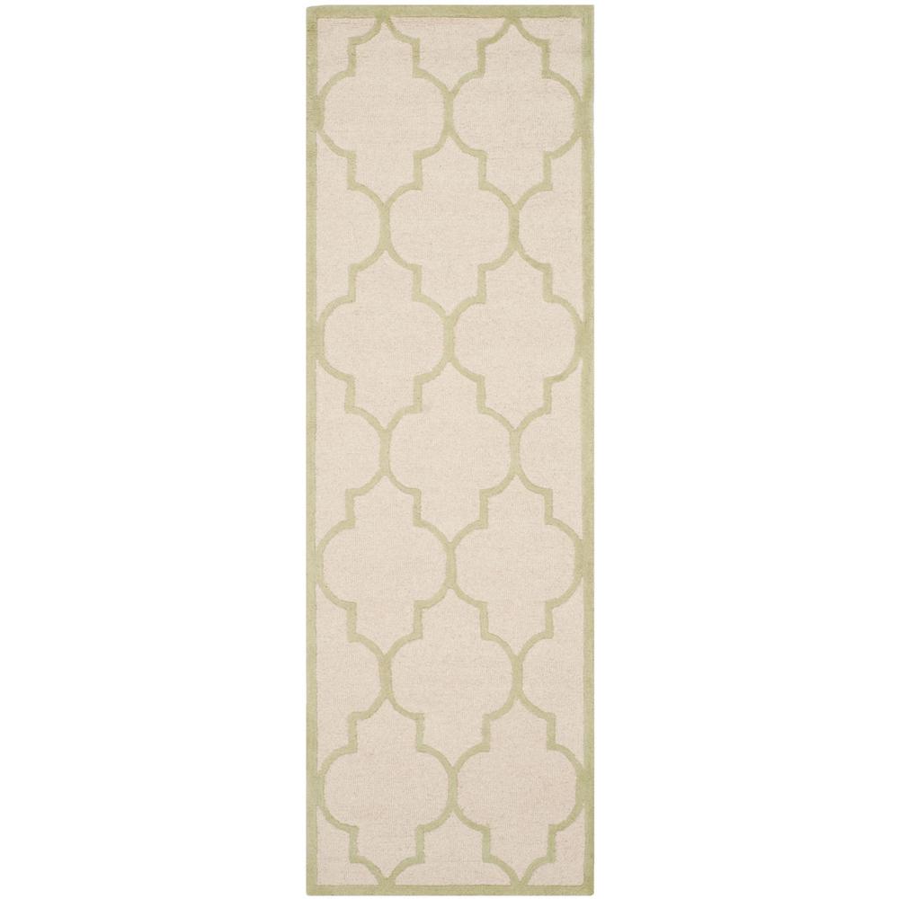 CAMBRIDGE, IVORY / LIGHT GREEN, 2'-6" X 8', Area Rug, CAM134N-28. Picture 1