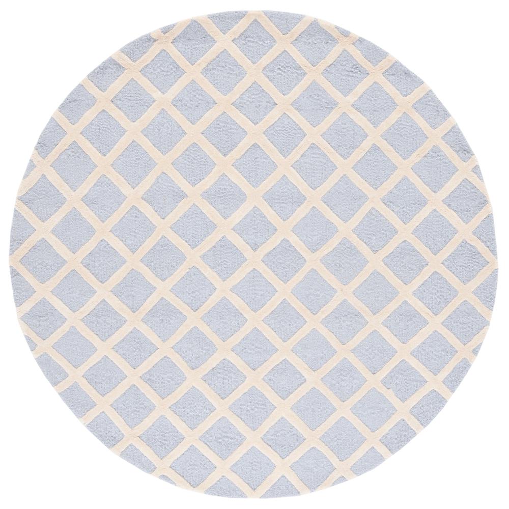 CAMBRIDGE, LIGHT BLUE / IVORY, 6' X 6' Round, Area Rug, CAM135A-6R. Picture 1