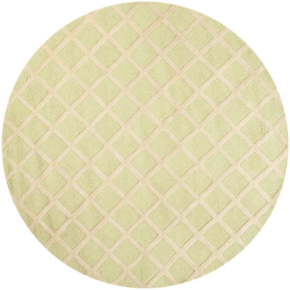 CAMBRIDGE, LIGHT GREEN / IVORY, 6' X 6' Round, Area Rug, CAM135B-6R. The main picture.