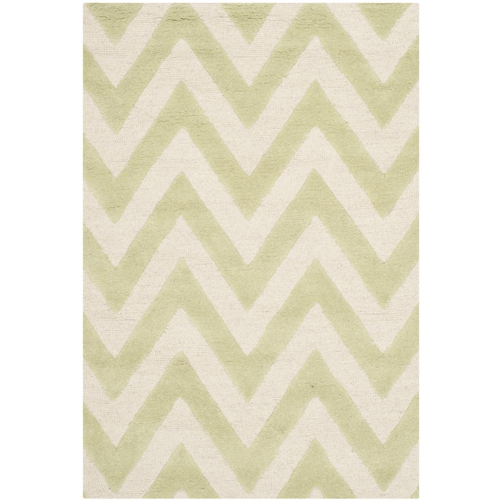 CAMBRIDGE, LIGHT GREEN / IVORY, 3' X 5', Area Rug, CAM139B-3. Picture 1