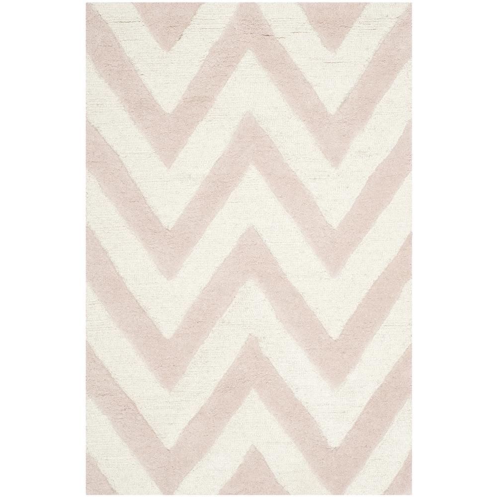 CAMBRIDGE, LIGHT PINK / IVORY, 2'-6" X 4', Area Rug, CAM139M-24. The main picture.