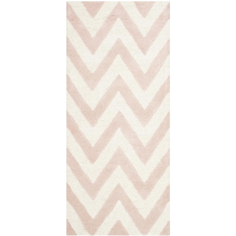 CAMBRIDGE, LIGHT PINK / IVORY, 2'-6" X 6', Area Rug, CAM139M-26. Picture 1