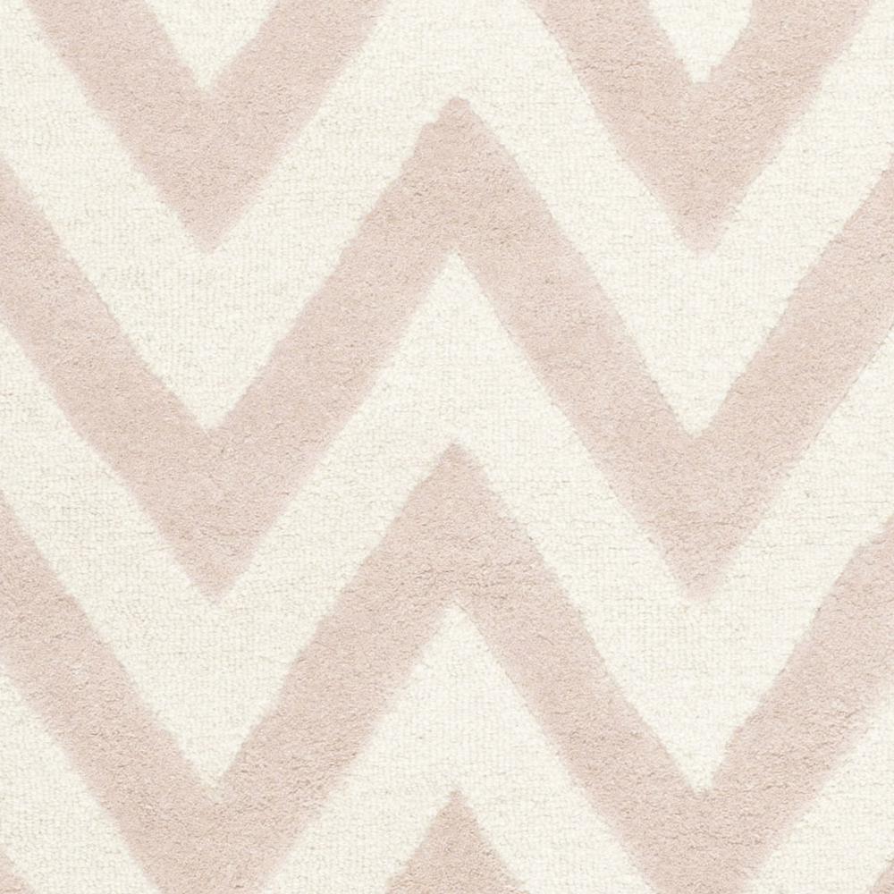 CAMBRIDGE, LIGHT PINK / IVORY, 6' X 9', Area Rug, CAM139M-6. Picture 2