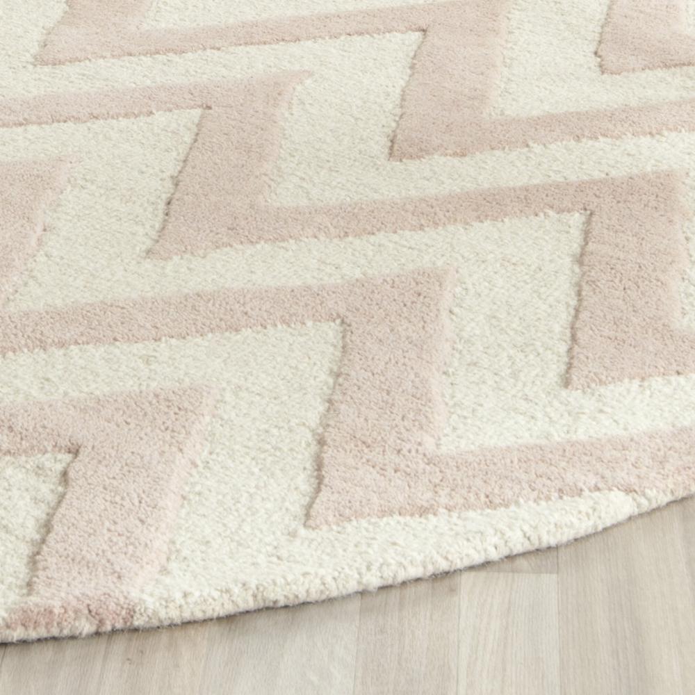 CAMBRIDGE, LIGHT PINK / IVORY, 6' X 9', Area Rug, CAM139M-6. Picture 8