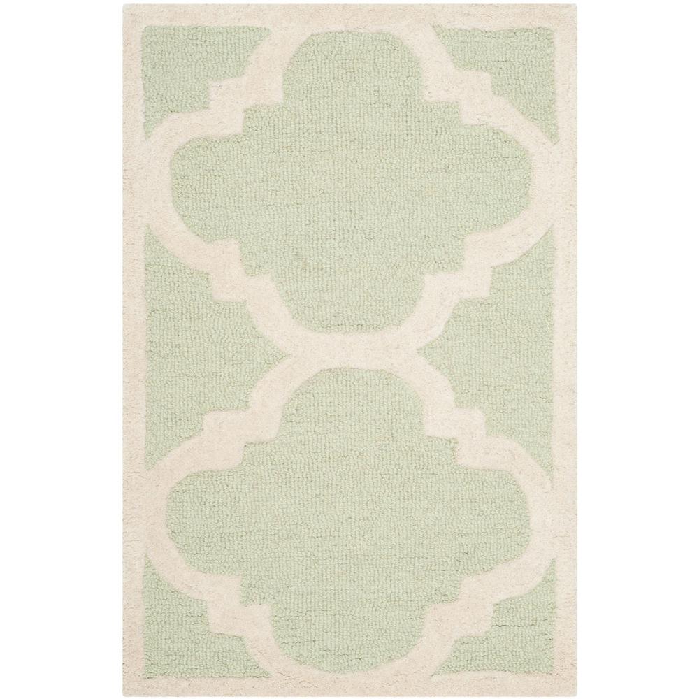 CAMBRIDGE, LIGHT GREEN / IVORY, 2' X 3', Area Rug, CAM140B-2. Picture 1