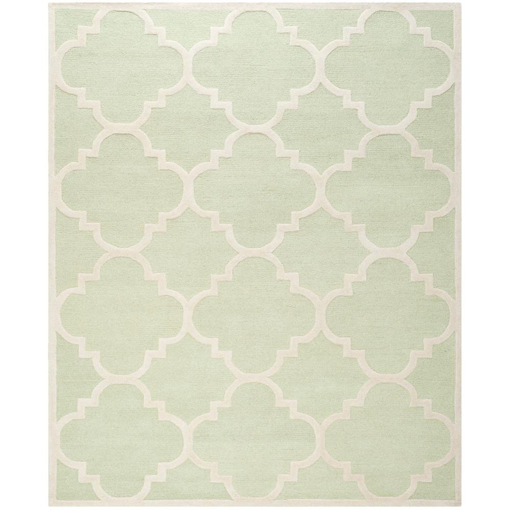 CAMBRIDGE, LIGHT GREEN / IVORY, 8' X 10', Area Rug, CAM140B-8. Picture 1