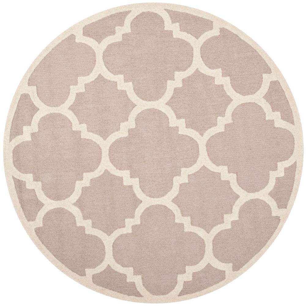 CAMBRIDGE, BEIGE / IVORY, 6' X 6' Round, Area Rug, CAM140J-6R. The main picture.