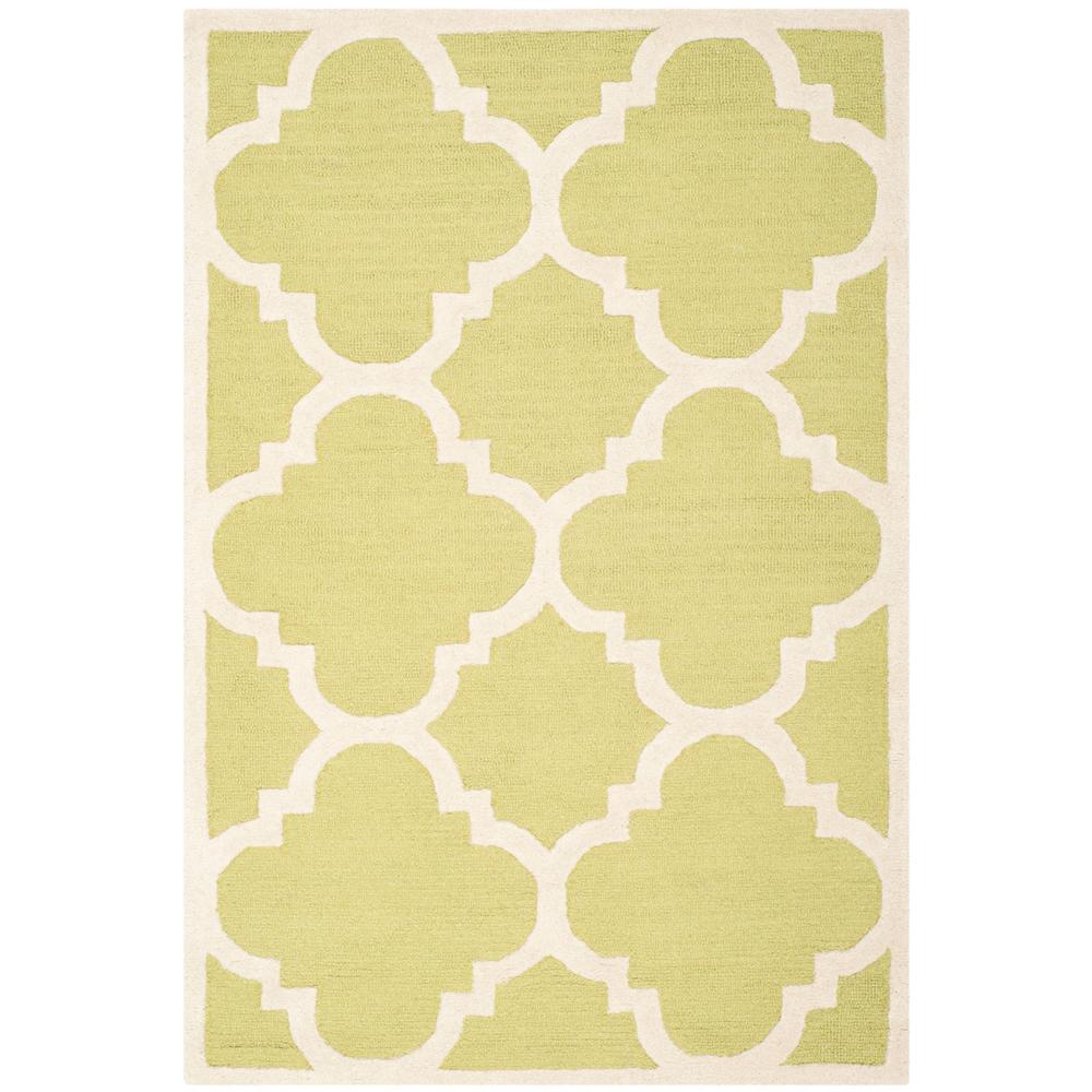 CAMBRIDGE, GREEN / IVORY, 3' X 5', Area Rug, CAM140T-3. Picture 1