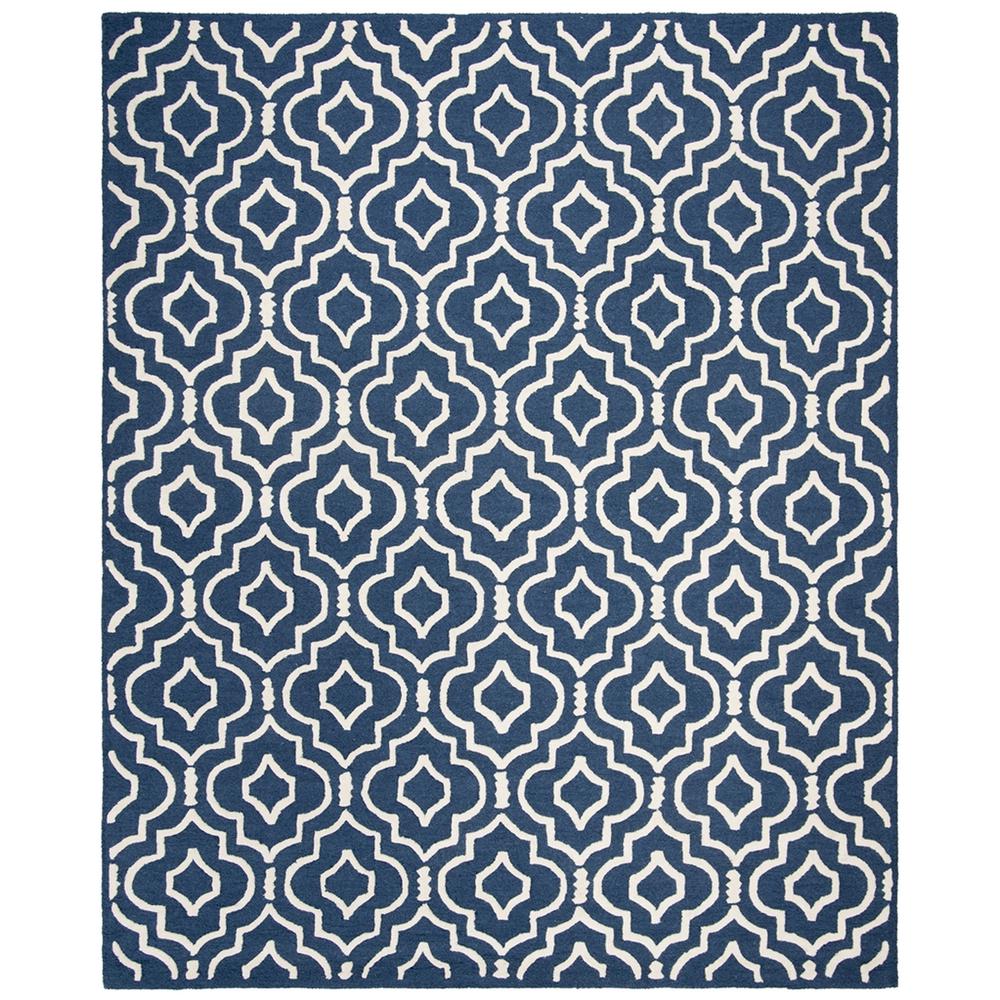 CAMBRIDGE, NAVY BLUE / IVORY, 8' X 10', Area Rug, CAM141G-8. Picture 1