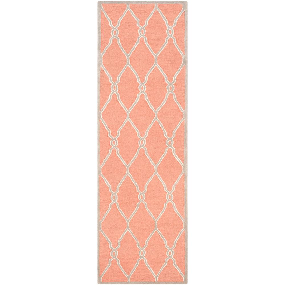 CAMBRIDGE, CORAL / IVORY, 2'-6" X 8', Area Rug, CAM352W-28. Picture 1