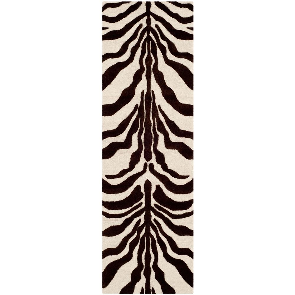 CAMBRIDGE, IVORY / BROWN, 2'-6" X 8', Area Rug. Picture 1