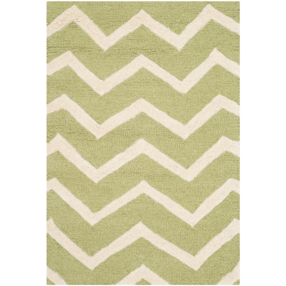 CAMBRIDGE, GREEN / IVORY, 2' X 3', Area Rug, CAM714C-2. The main picture.