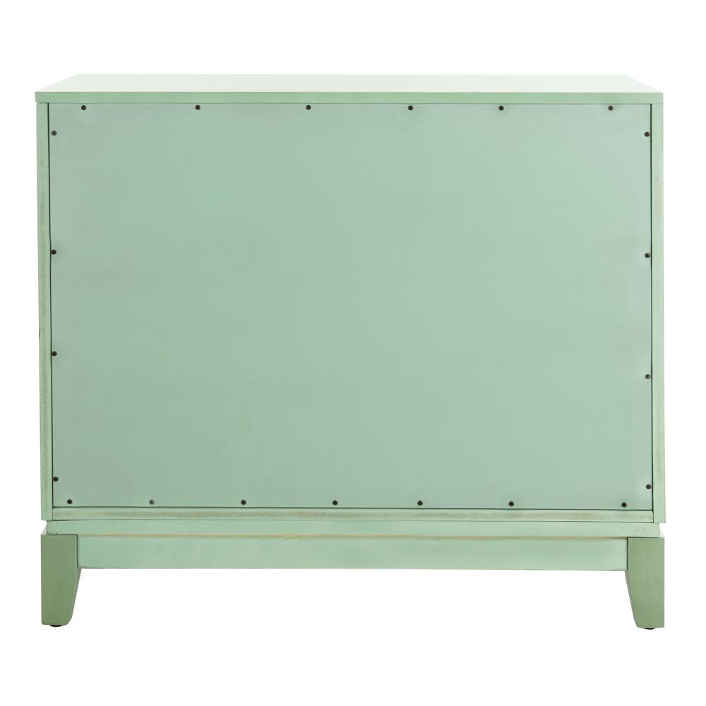 Shannon 2 Door Chest, Turquoise/Mirror. Picture 2