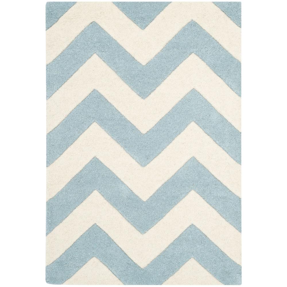 CHATHAM, BLUE / IVORY, 2' X 3', Area Rug, CHT715B-2. Picture 1