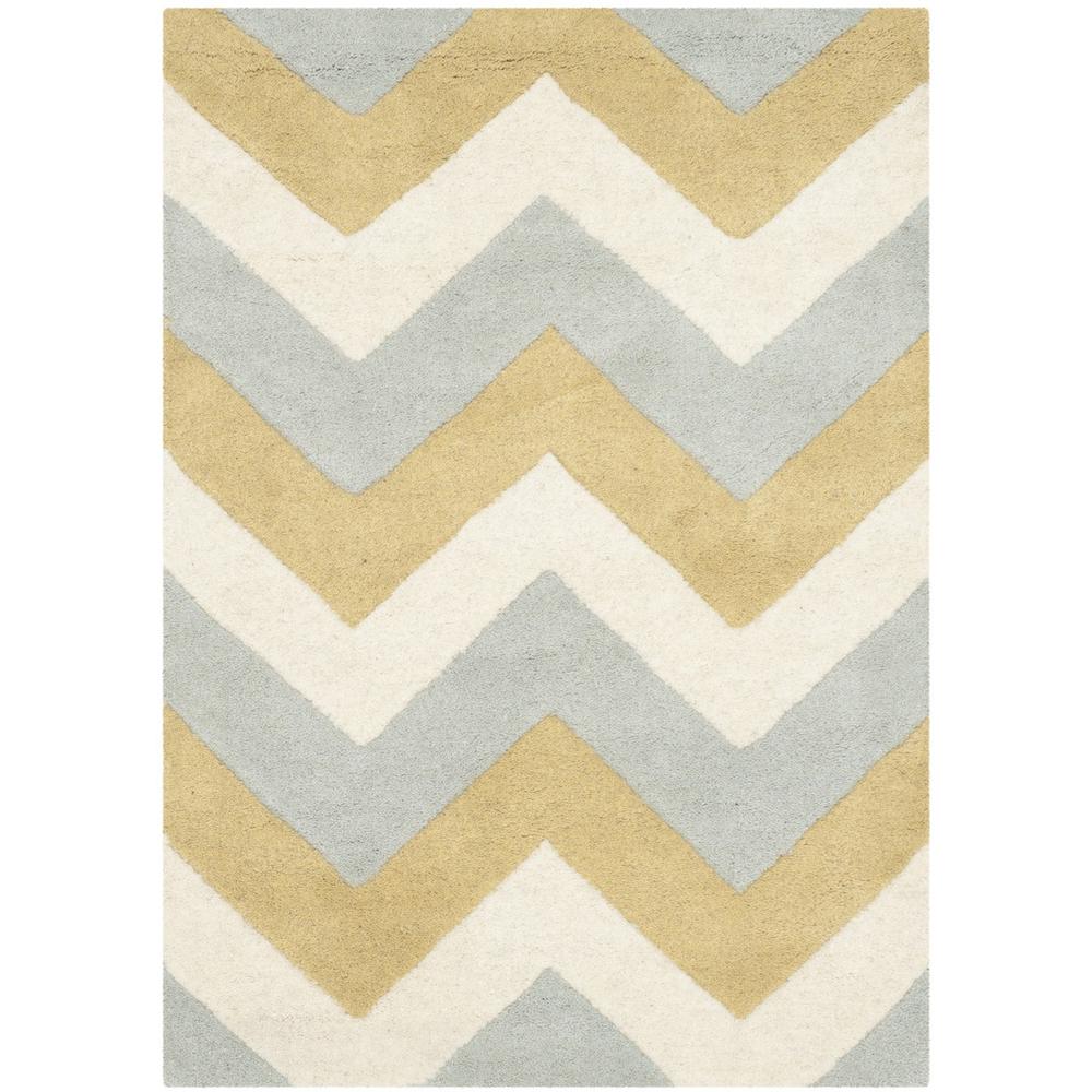 CHATHAM, GREY / GOLD, 2' X 3', Area Rug. Picture 1