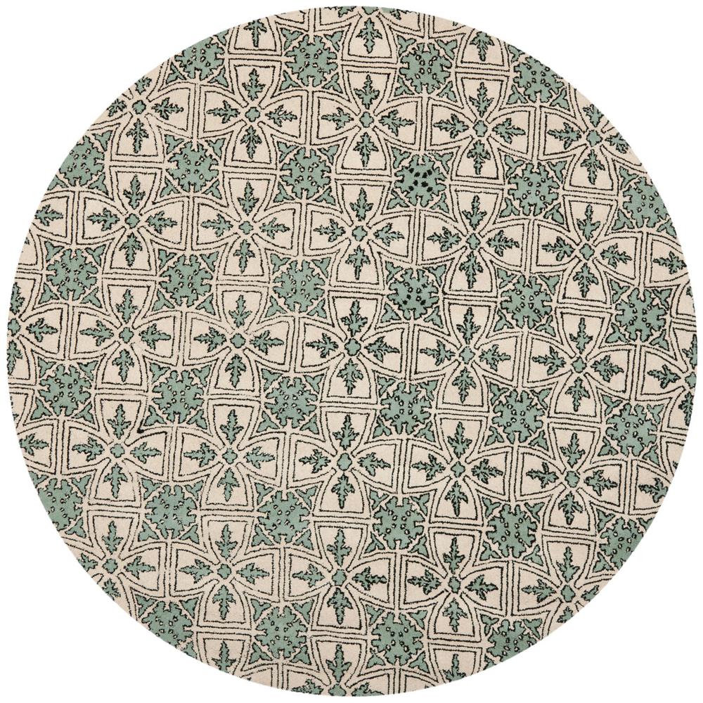 CHATHAM, LIGHT BLUE / IVORY, 7' X 7' Round, Area Rug, CHT716A-7R. Picture 1
