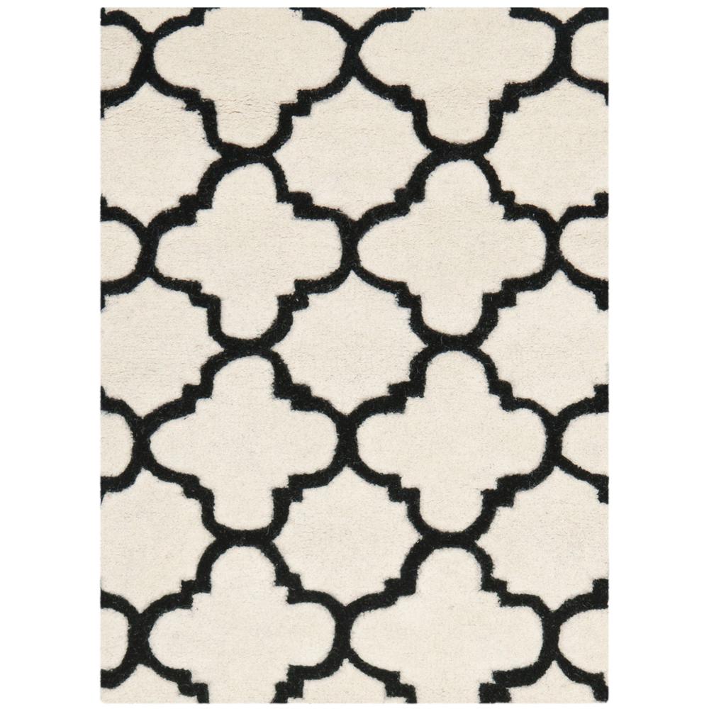 CHATHAM, IVORY / BLACK, 2' X 3', Area Rug, CHT717A-2. Picture 1