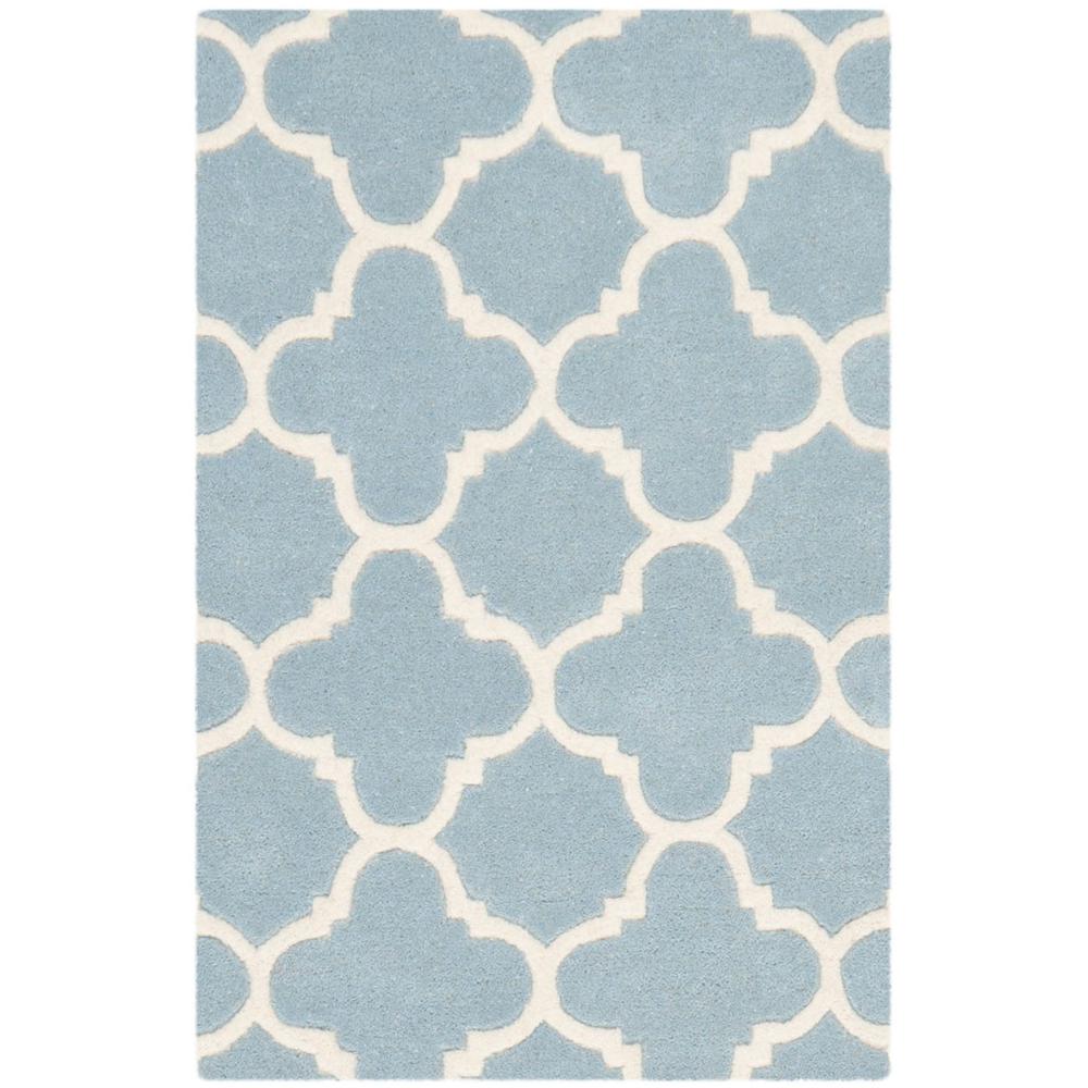 CHATHAM, BLUE / IVORY, 2' X 3', Area Rug, CHT717B-2. Picture 1