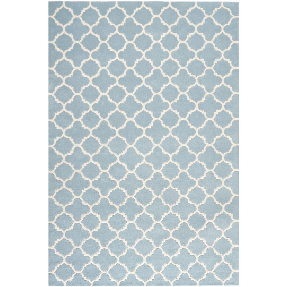 CHATHAM, BLUE / IVORY, 6' X 9', Area Rug, CHT717B-6. Picture 1
