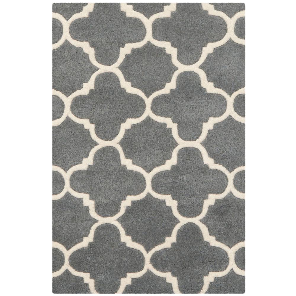 CHATHAM, DARK GREY / IVORY, 2' X 3', Area Rug, CHT717D-2. Picture 1