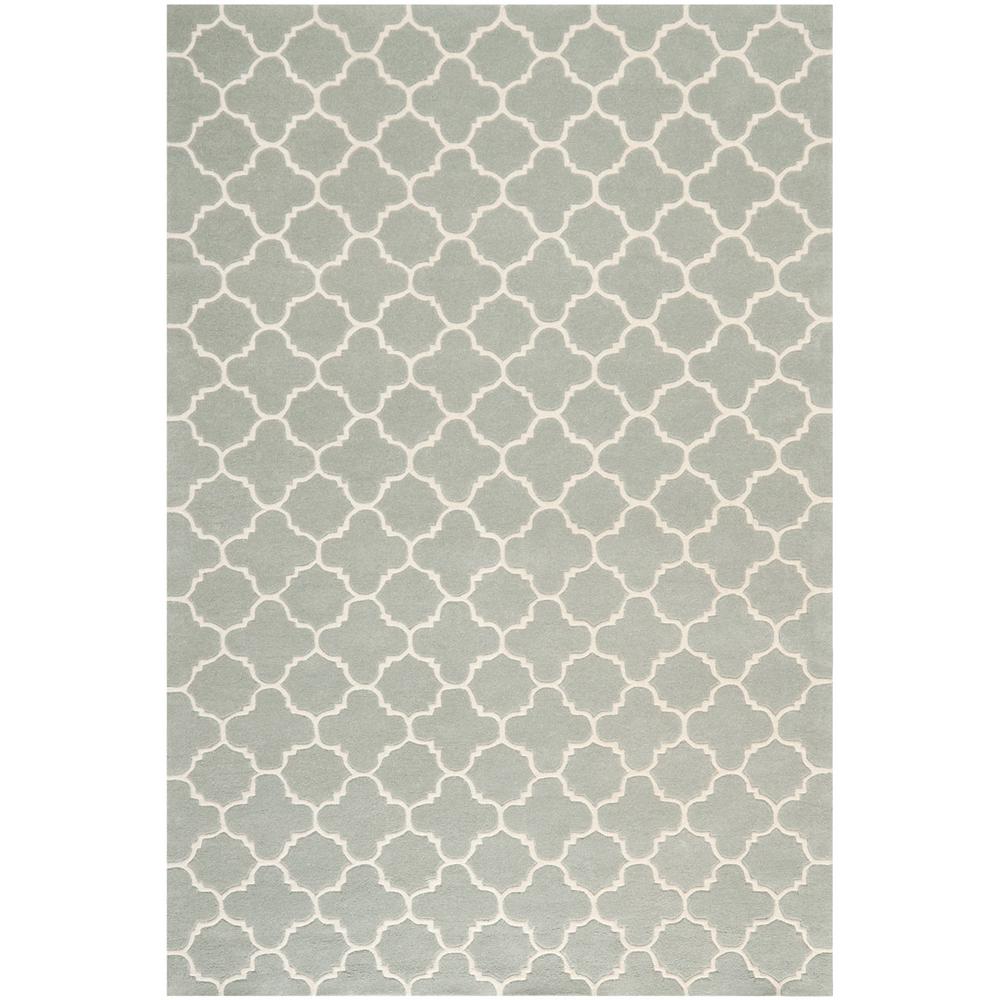 CHATHAM, GREY / IVORY, 6' X 9', Area Rug, CHT717E-6. Picture 1