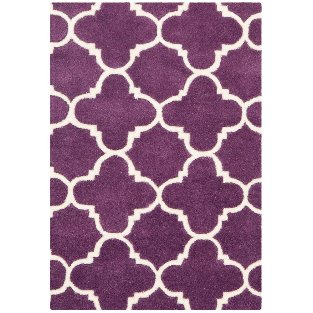 CHATHAM, PURPLE / IVORY, 2' X 3', Area Rug, CHT717F-2. Picture 1