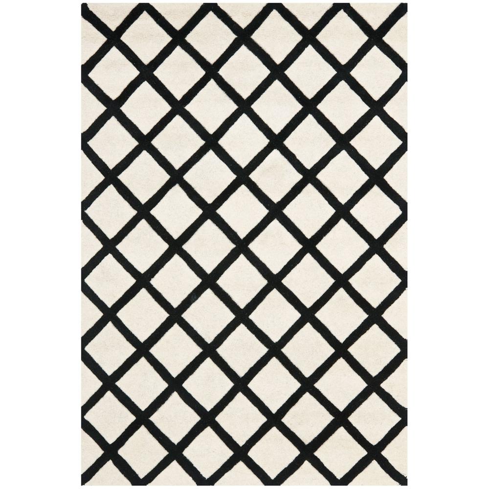 CHATHAM, IVORY / BLACK, 4' X 6', Area Rug, CHT718A-4. Picture 1
