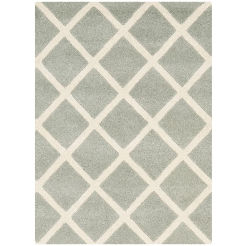 CHATHAM, GREY / IVORY, 2' X 3', Area Rug, CHT718E-2. Picture 1