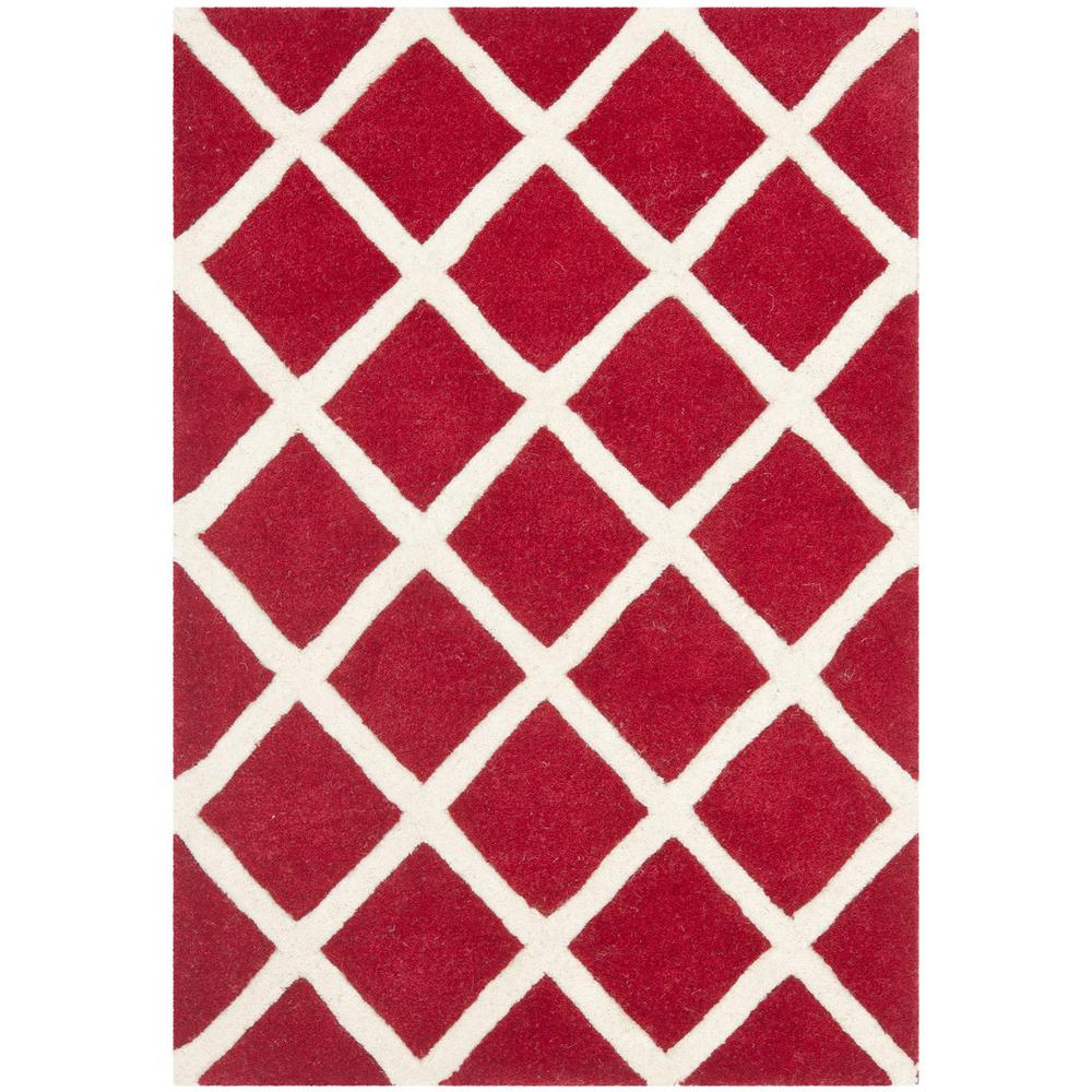 CHATHAM, RED / IVORY, 2' X 3', Area Rug, CHT718G-2. Picture 1