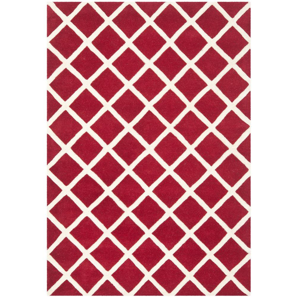 CHATHAM, RED / IVORY, 4' X 6', Area Rug, CHT718G-4. Picture 1