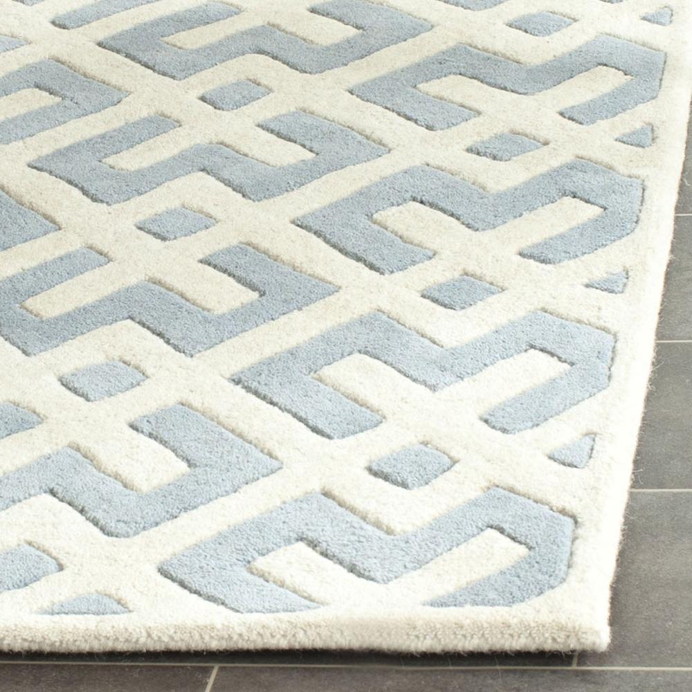 CHATHAM, BLUE / IVORY, 2'-3" X 9', Area Rug, CHT719B-29. Picture 1